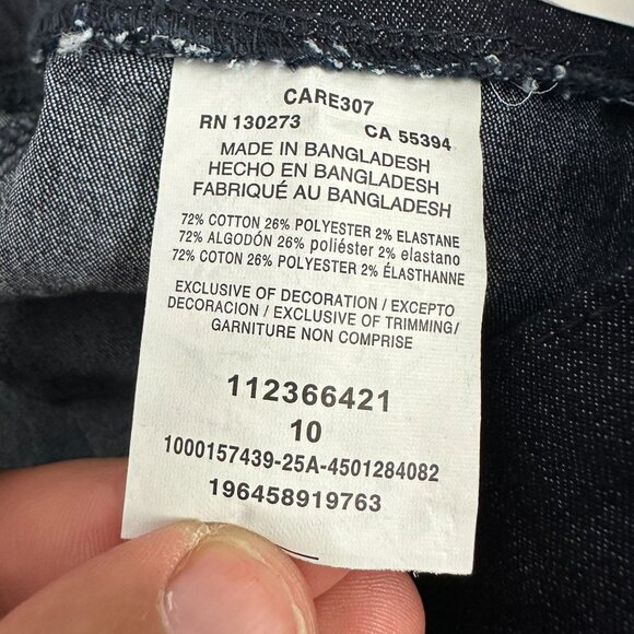 Lee Womens Denim Comfort Waistband 6 Inch Fresno Shorts Size 10 Stretch Blue - Picture 7 of 12